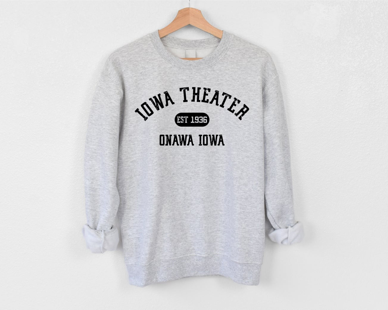 Iowa Theater Athletic Crewneck Sweatshirt
