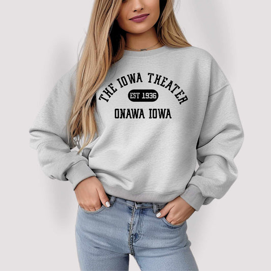 Iowa Theater Athletic Crewneck Sweatshirt